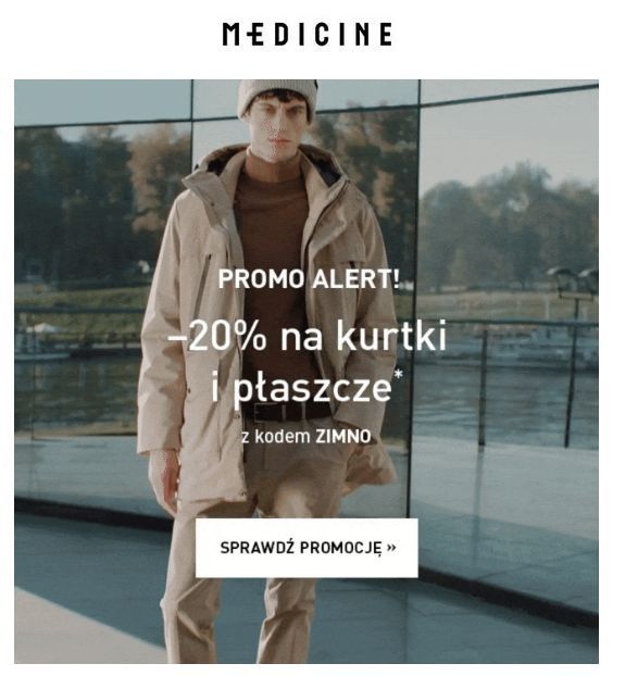 Promocja na kurtki i płaszcze w Medicine